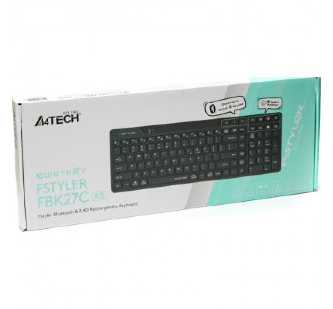 A4Tech Клавіатура A4Tech FBK27C AS Wireless Black (4711422001266)