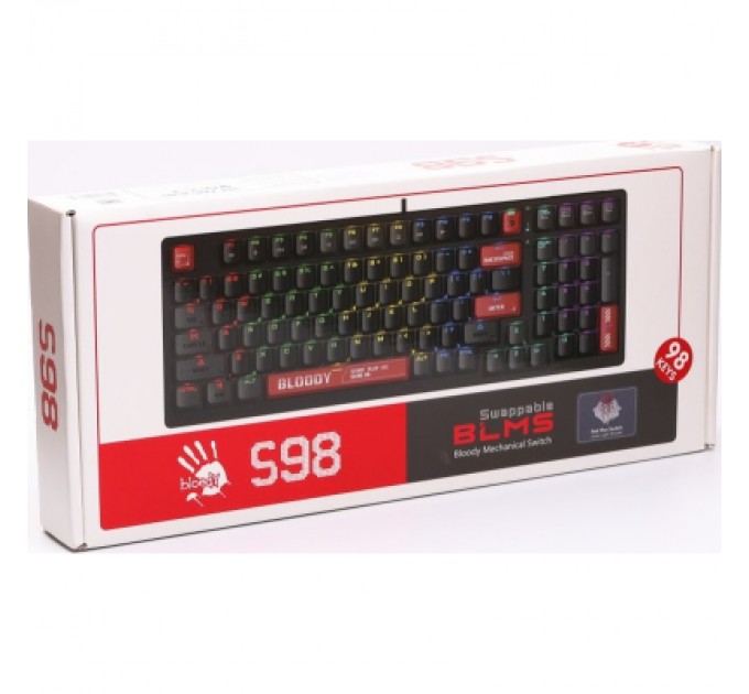 A4Tech Клавіатура A4Tech Bloody S98 RGB BLMS Red USB Bloody Red (4711421991674)