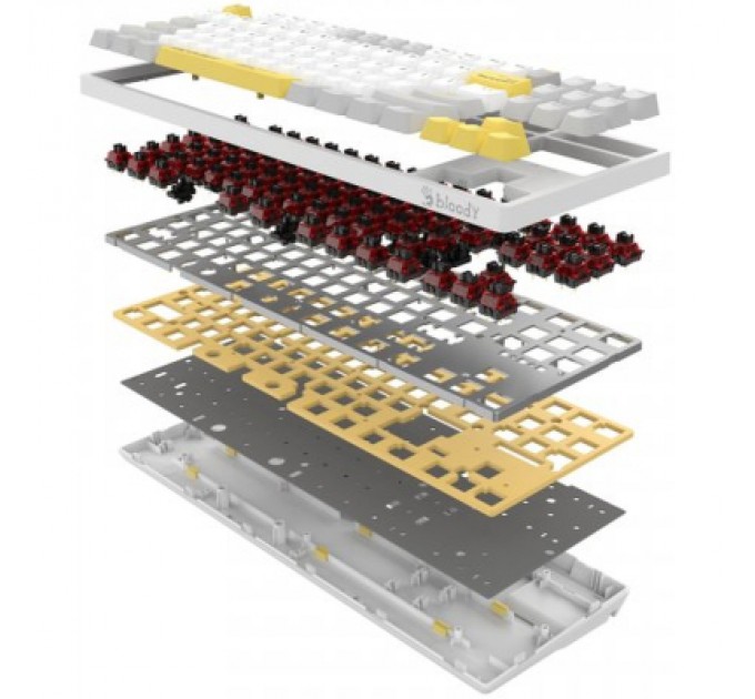 A4Tech Клавіатура A4Tech Bloody S87 RGB BLMS TKL USB Energy White (4711421993708)