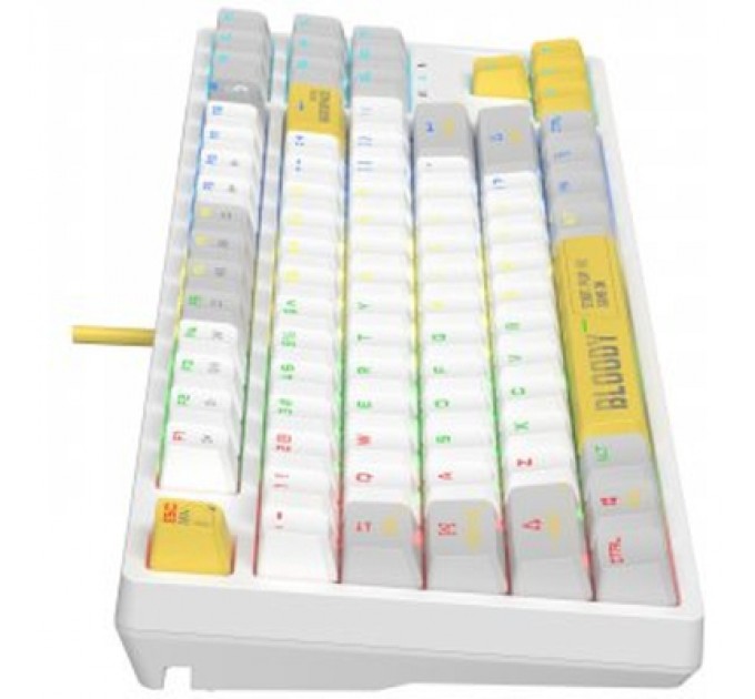 A4Tech Клавіатура A4Tech Bloody S87 RGB BLMS TKL USB Energy White (4711421993708)