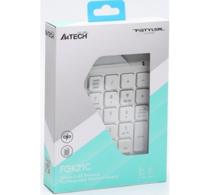 A4Tech Клавіатура A4Tech FGK21C Wireless White (4711421994057)