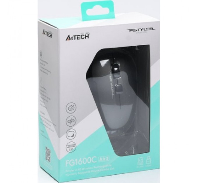 A4Tech Комплект A4Tech FG1600C Air2 Wireless Grey (4711421998819)