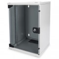 Digitus Шафа настінна Digitus 9U 10" 312x300, стекляные двери, 30kg max (DN-10-09U)
