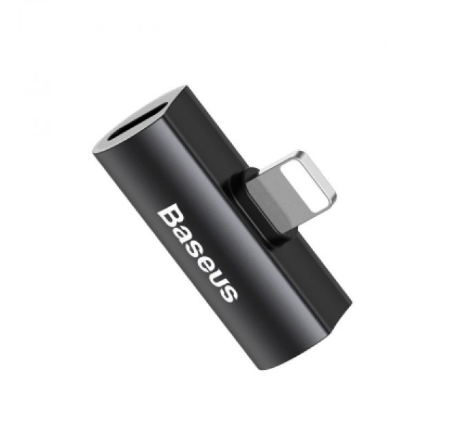 Baseus Перехідник L46 Lightning (1 Male / 2 Female) Black Baseus (CAL46-01)