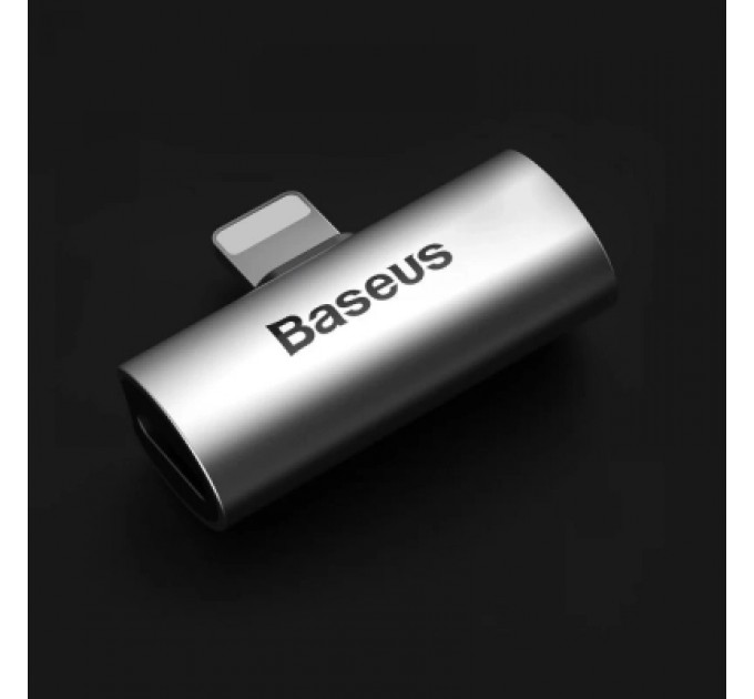 Baseus Перехідник L46 Lightning (1 Male / 2 Female) (CAL46-S1) Black-Silver Baseus (CAL46-S1)