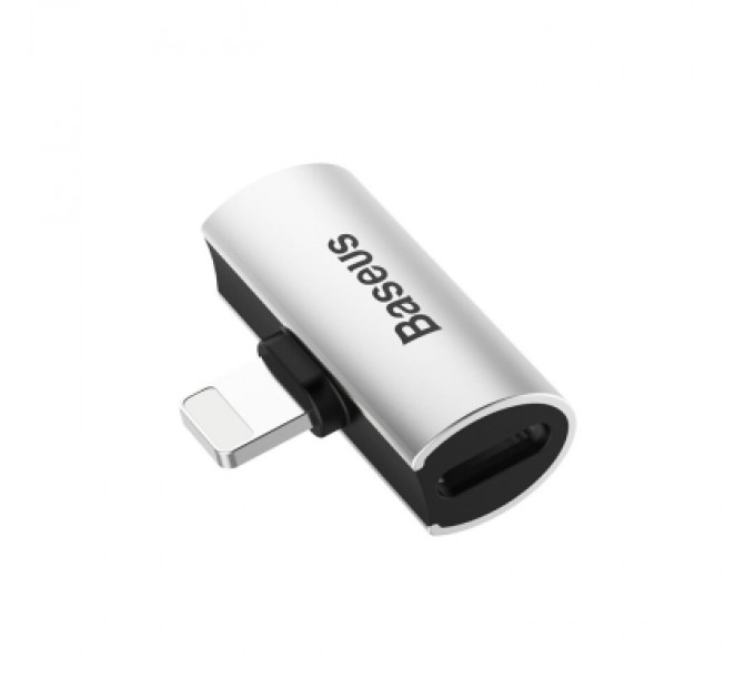 Baseus Перехідник L46 Lightning (1 Male / 2 Female) (CAL46-S1) Black-Silver Baseus (CAL46-S1)