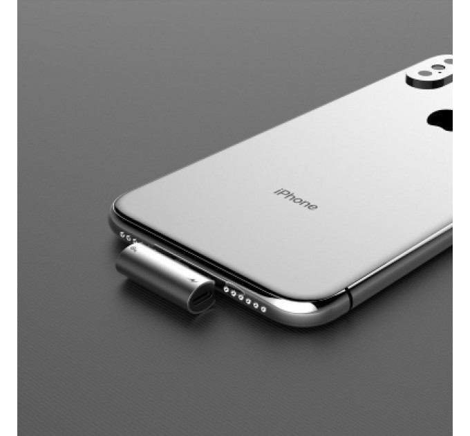 Baseus Перехідник L46 Lightning (1 Male / 2 Female) (CAL46-S1) Black-Silver Baseus (CAL46-S1)