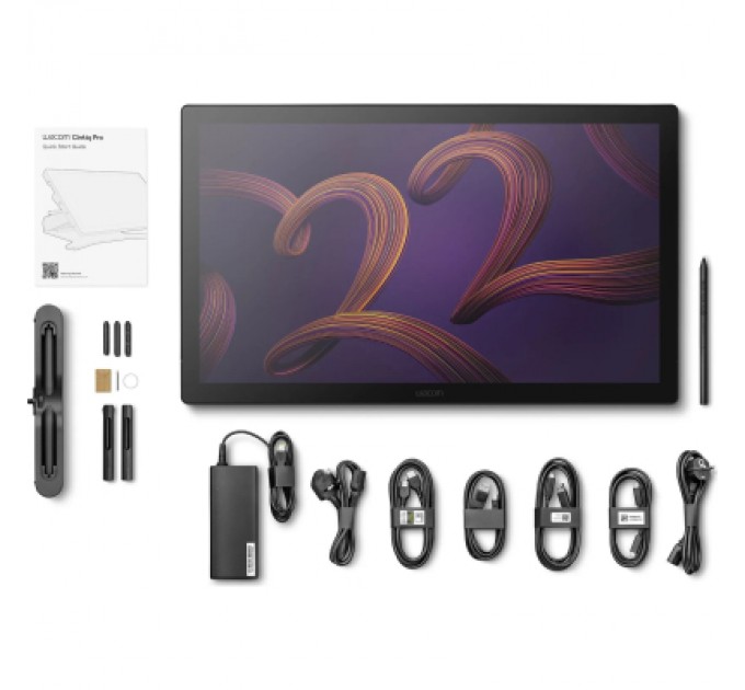 Wacom Планшет-монітор Wacom Cintiq Pro 22" з підставкою (DTH227K0B-ST)