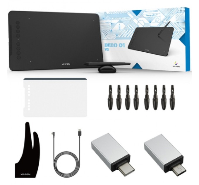 XP-Pen Графічний планшет XP-Pen Deco Fun Blue (Deco Fun L_BE)