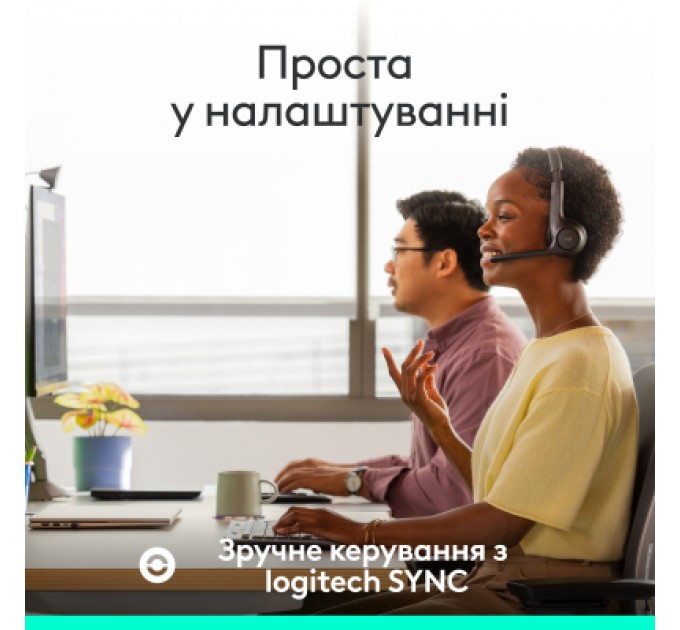 Logitech Навушники Logitech Zone 305 for Business Wireless/Bluetooth Teams Black (981-001451)