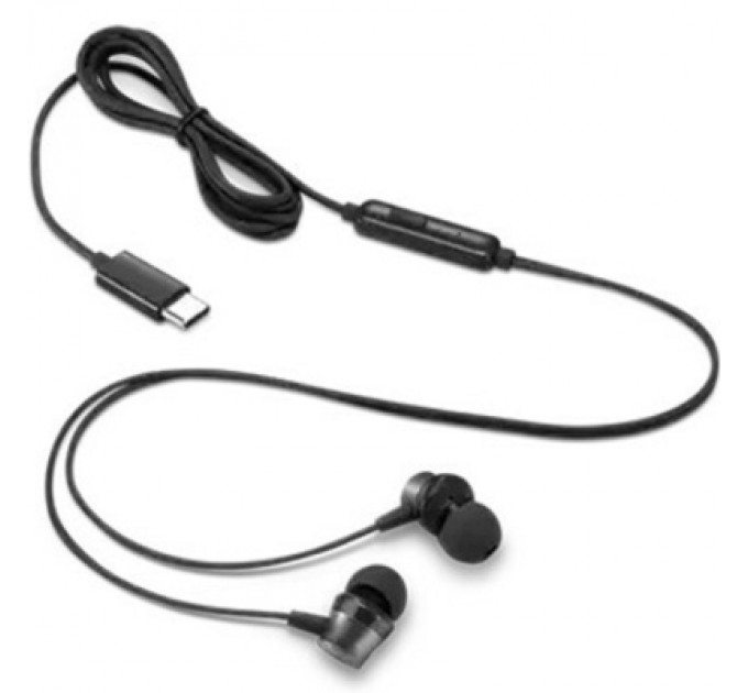 Lenovo Навушники Lenovo USB-C Wired In-Ear Headphone Black (4XD1J77351)