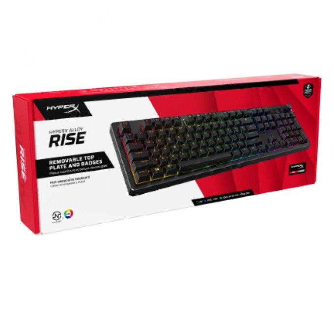 HyperX Клавіатура HyperX Alloy Rise PBT HX Red USB UA Black (7G7A3AA)