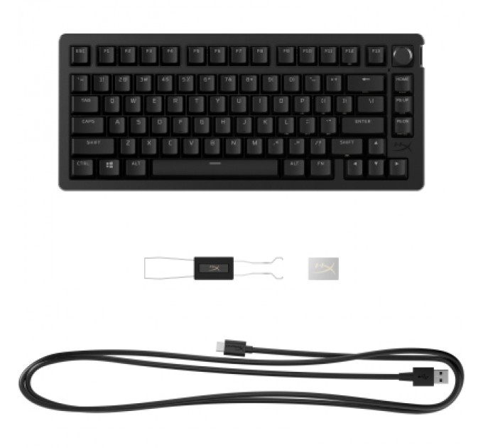 HyperX Клавіатура HyperX Alloy Rise 75 PBT HX Red USB UA Black (7G7A4AA)