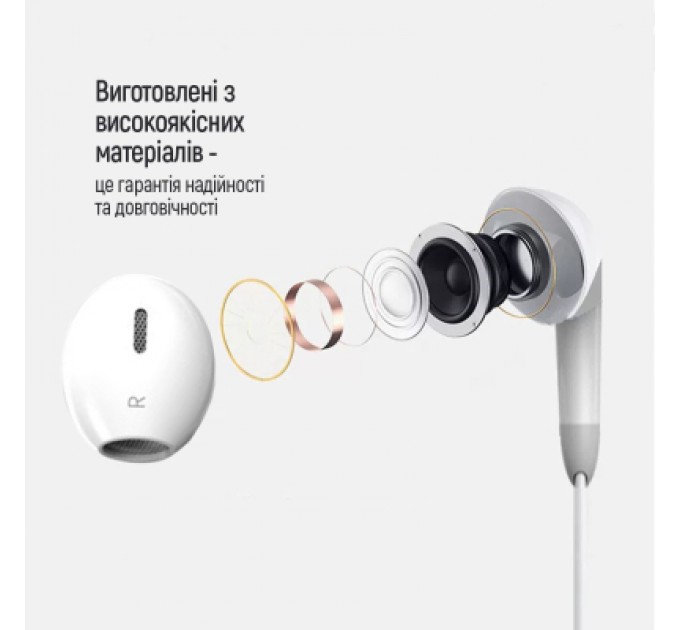ColorWay Навушники ColorWay 3.5 mm Wired Earphone Sound Wave White (CW-WD04WT)