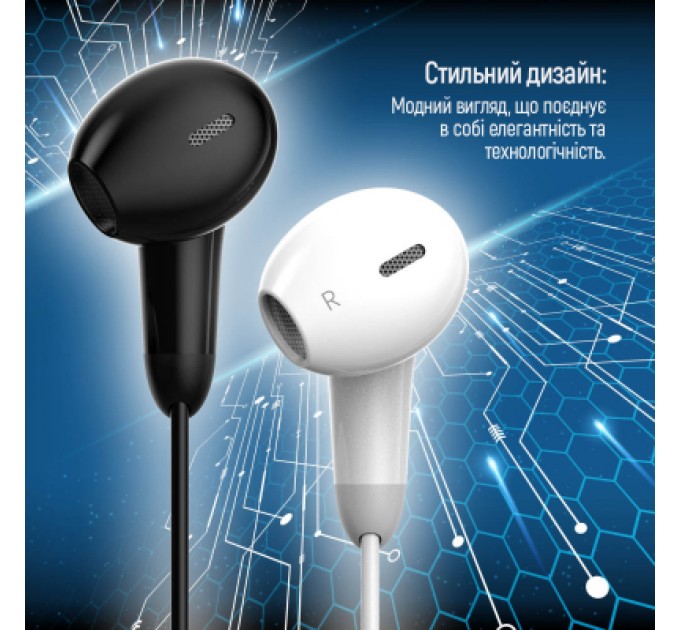 ColorWay Навушники ColorWay 3.5 mm Wired Earphone Sound Wave White (CW-WD04WT)