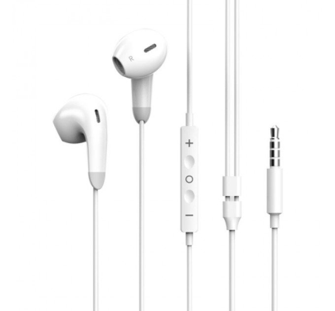 ColorWay Навушники ColorWay 3.5 mm Wired Earphone Sound Wave White (CW-WD04WT)