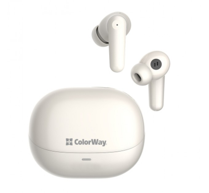 ColorWay Навушники ColorWay Slim TWS-1 Earbuds Long Life Beige (CW-TWS1BE)