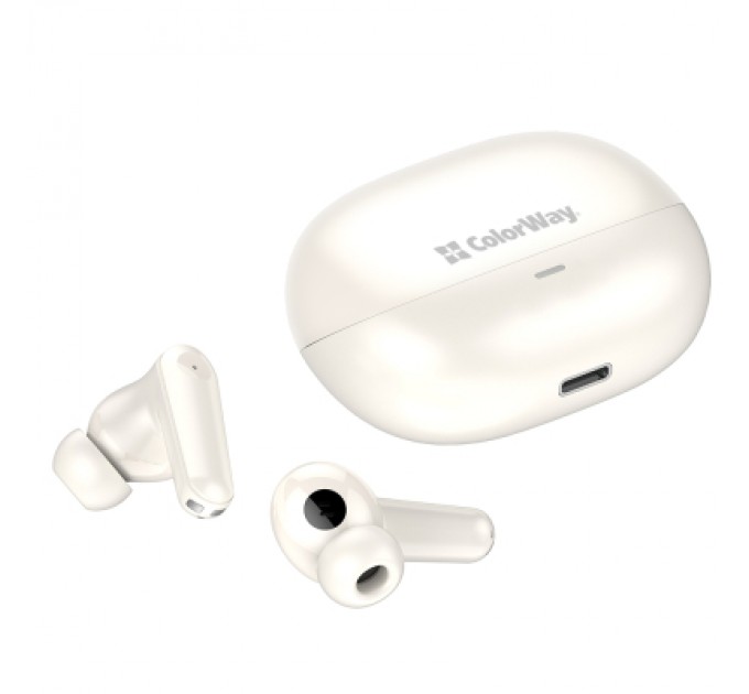 ColorWay Навушники ColorWay Slim TWS-1 Earbuds Long Life Beige (CW-TWS1BE)