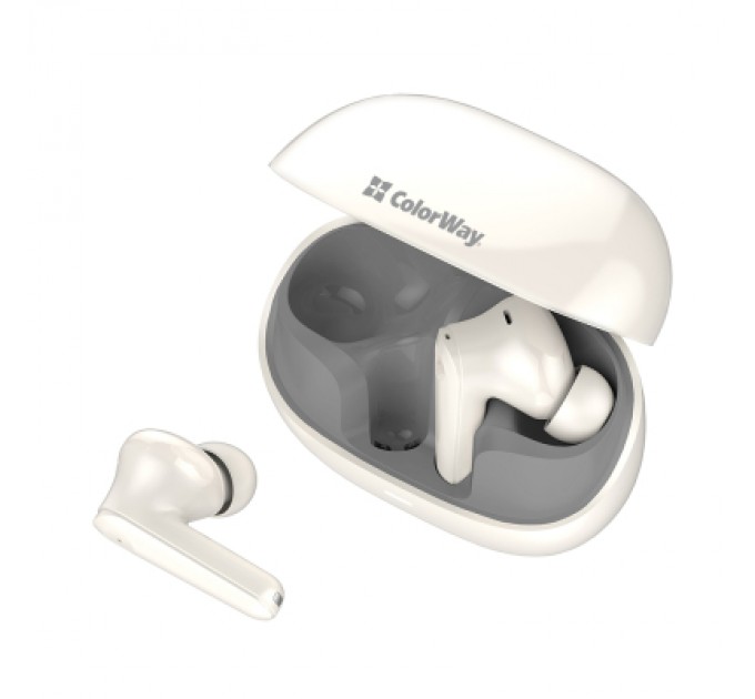 ColorWay Навушники ColorWay Slim TWS-1 Earbuds Long Life Beige (CW-TWS1BE)