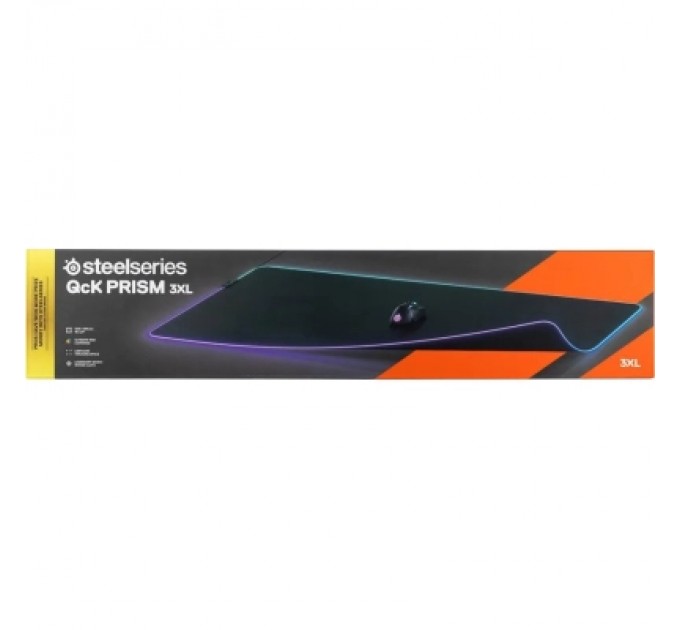 SteelSeries Килимок для мишки SteelSeries QcK Prism Cloth 3XL Etail RGB Black (63512)