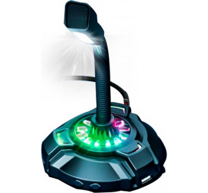 HP Мікрофон HP DHP-1100C RGB backlit 3.5мм+USB Black (DHP-1100C)