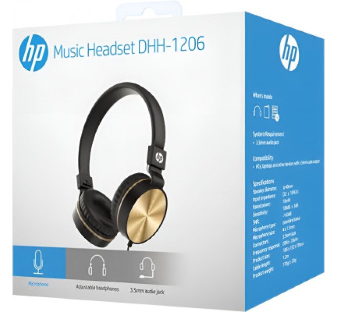 HP Навушники HP DHH-1206 Black (DHH-1206BK)