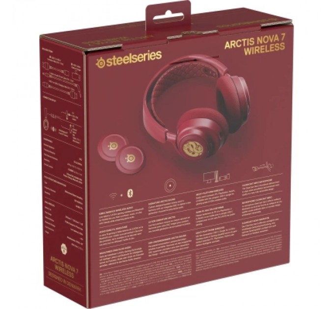 SteelSeries Навушники SteelSeries Arctis Nova 7 Wireless Dragon Edition Red (61557)