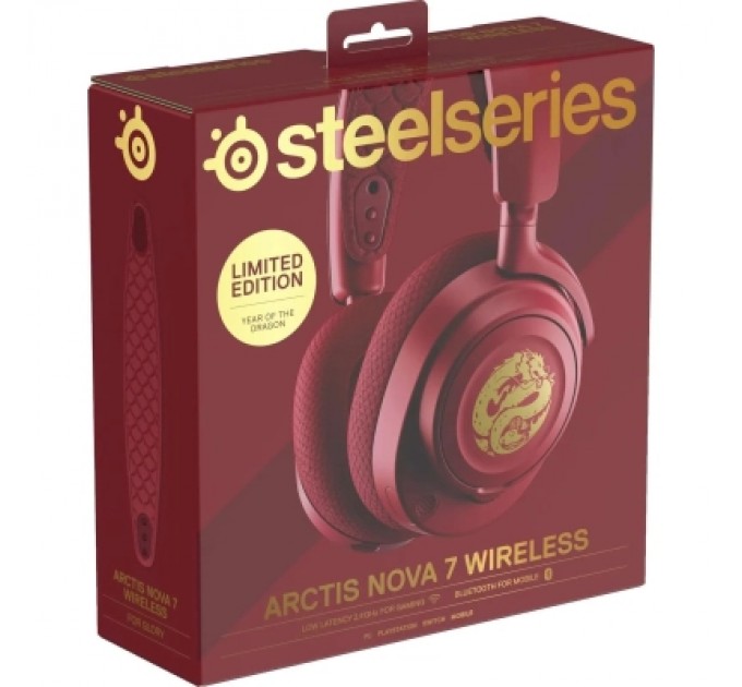 SteelSeries Навушники SteelSeries Arctis Nova 7 Wireless Dragon Edition Red (61557)