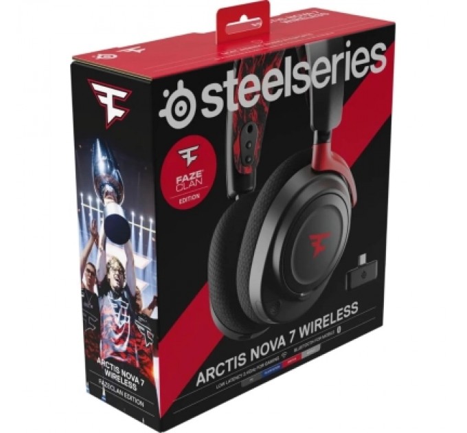 SteelSeries Навушники SteelSeries Arctis Nova 7 Wireless Faze Clan Black (61556)