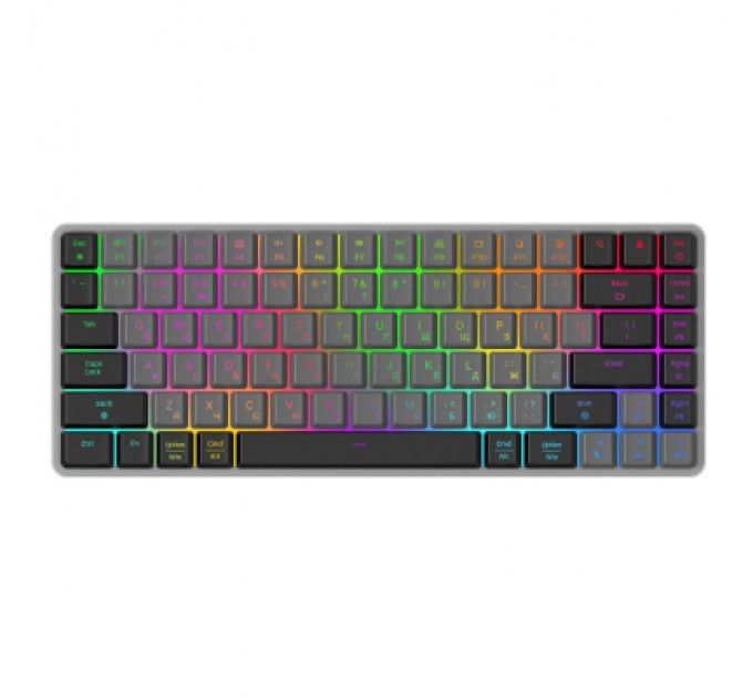 GamePro Клавіатура GamePro MK230R Red Swich Low Profile RGB Wireless/Bluetooth/USB Dark Gray (MK230R)