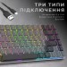 GamePro Клавіатура GamePro MK230R Red Swich Low Profile RGB Wireless/Bluetooth/USB Dark Gray (MK230R)