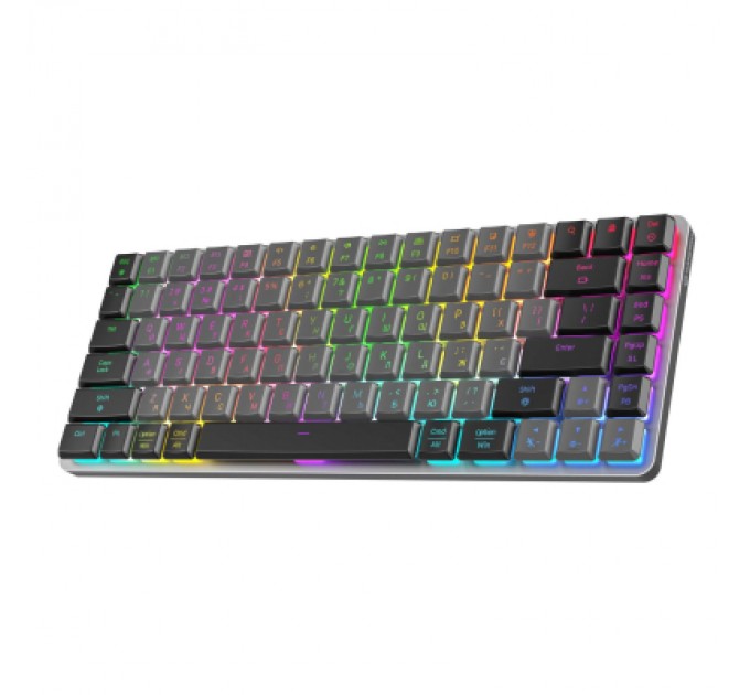 GamePro Клавіатура GamePro MK230R Red Swich Low Profile RGB Wireless/Bluetooth/USB Dark Gray (MK230R)