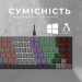 GamePro Клавіатура GamePro MK140R Red Swich Low Profile USB Dark Gray (MK140R)