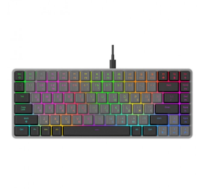 GamePro Клавіатура GamePro MK141R Red Swich Low Profile RGB USB Dark Gray (MK141R)