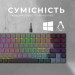GamePro Клавіатура GamePro MK141R Red Swich Low Profile RGB USB Dark Gray (MK141R)