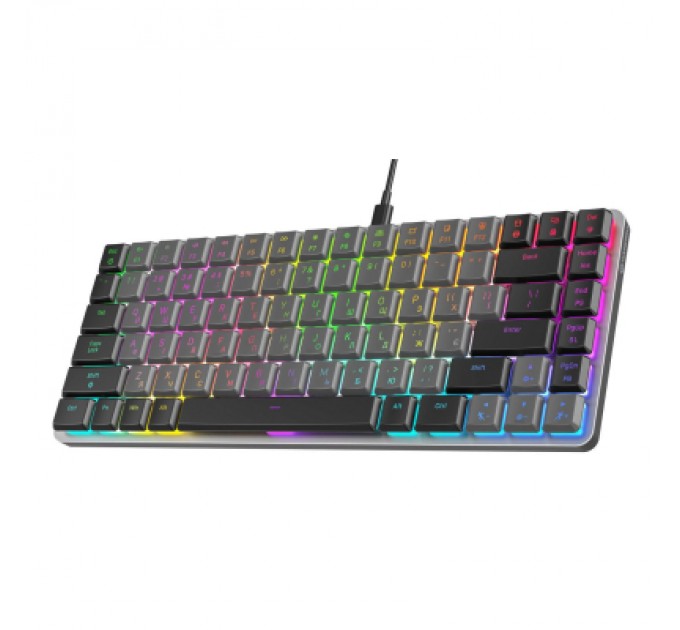 GamePro Клавіатура GamePro MK141R Red Swich Low Profile RGB USB Dark Gray (MK141R)