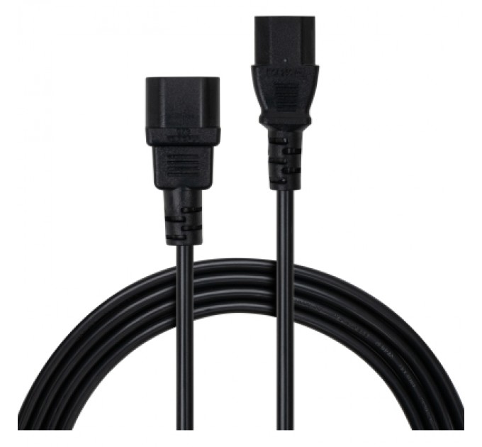 Vinga Кабель живлення C13 to C14 3.0m 1mm2 Vinga (VCPP1C13143BK)