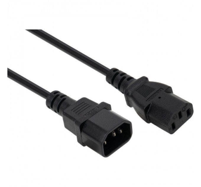 Vinga Кабель живлення C13 to C14 3.0m 1mm2 Vinga (VCPP1C13143BK)