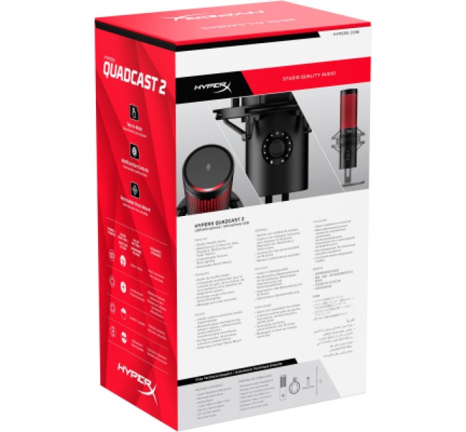 HyperX Мікрофон HyperX QuadCast 2 Black (872V1AA)