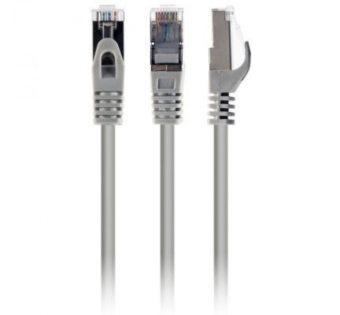Cablexpert Патч-корд 5м S/FTP Cat 6A CU LSZH grey Cablexpert (PP6A-LSZHCU-5M)