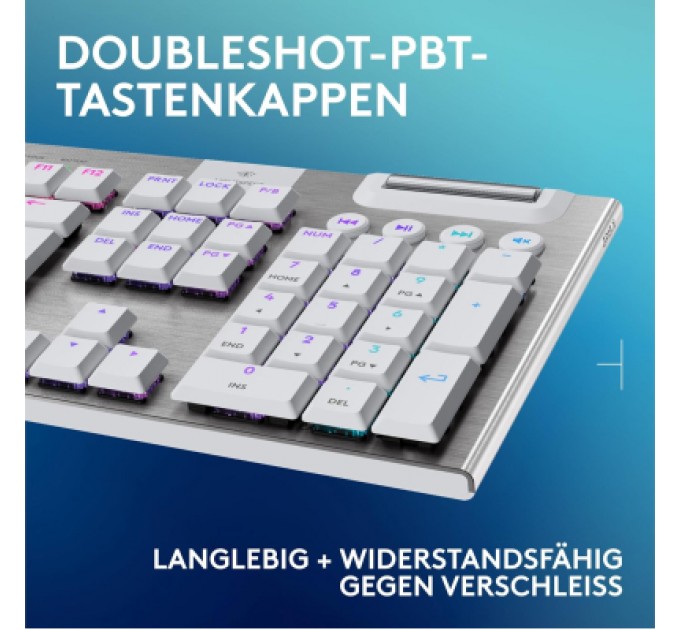 Logitech Клавіатура Logitech G915 X Lightspeed Switch-Tactile Wireless/Bluetooth/USB UA White (920-012690)