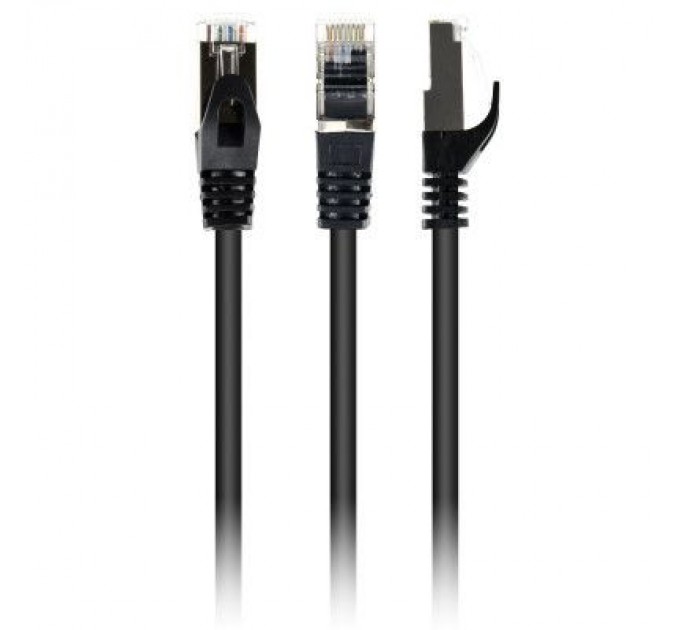 Cablexpert Патч-корд 5м S/FTP Cat 6A CU LSZH black Cablexpert (PP6A-LSZHCU-BK-5M)
