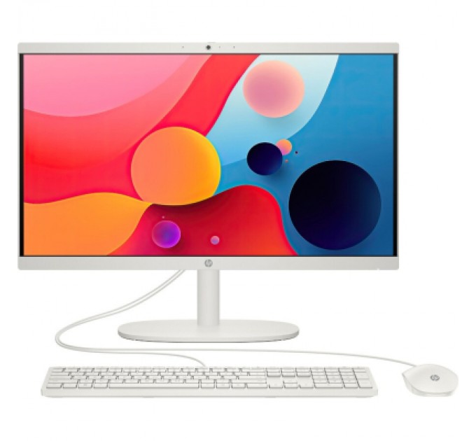 HP Комп'ютер HP 22-dg0000ua AiO / i3-N300, 8, 512, WiFi, Cam, K&M (AE0P1EA)