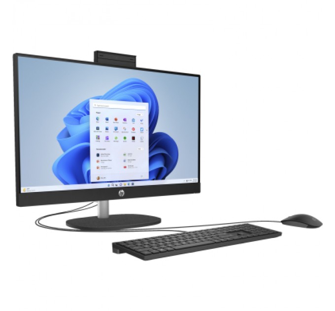 HP Комп'ютер HP 24-cr1007ua AiO / Ultra5-125U, 16, 512, WiFi, Cam, K&M (AE0P6EA)