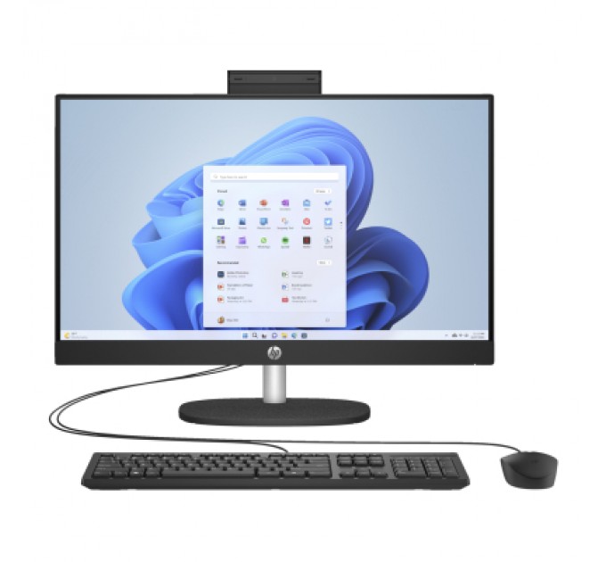 HP Комп'ютер HP 24-cr1007ua AiO / Ultra5-125U, 16, 512, WiFi, Cam, K&M (AE0P6EA)