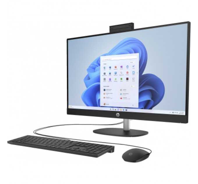 HP Комп'ютер HP 27-cr1011ua AiO / Ultra5-125U, 16, SSD1Tb, WiFi, Cam, K&M (AE0Q2EA)