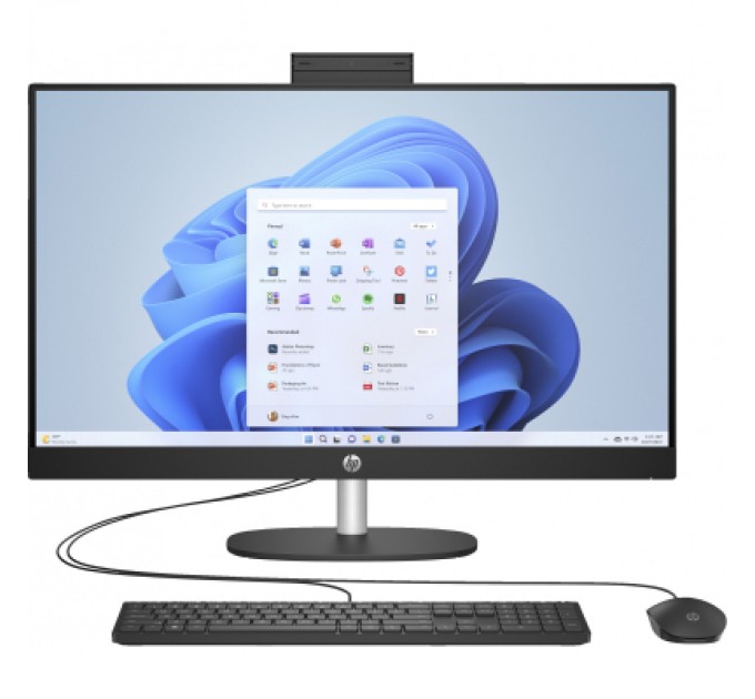 HP Комп'ютер HP 27-cr1011ua AiO / Ultra5-125U, 16, SSD1Tb, WiFi, Cam, K&M (AE0Q2EA)
