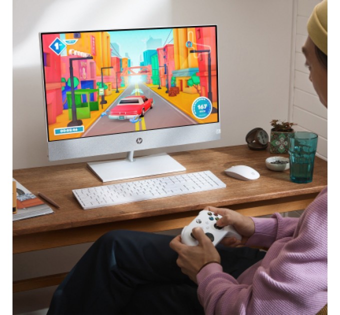 HP Комп'ютер HP Pavilion 27-ca2012ua AiO / i7-13700T, 32, SSD1Tb, RTX3050 4GB, WiFi, Cam, K&M (AE0P7EA)