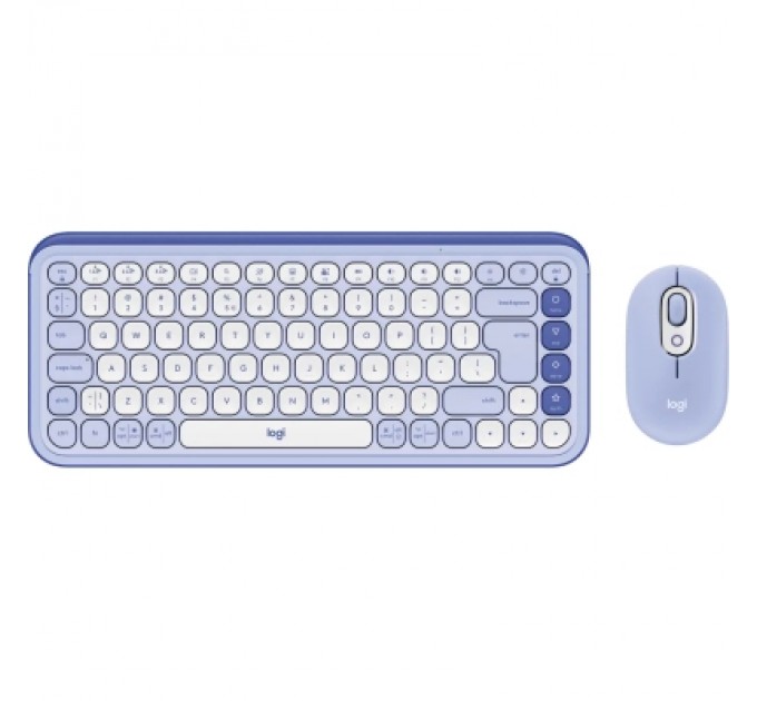 Logitech Комплект Logitech POP Icon Combo Bluetooth UA Lilac (920-013078)