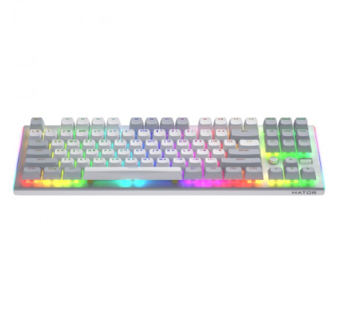 Hator Клавіатура Hator Gravity TKL Orange USB White (HTK561UA)